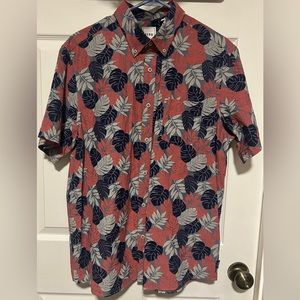 ROWM Men's Short Sleeve Tropical
Hawaiian Shirt Size L